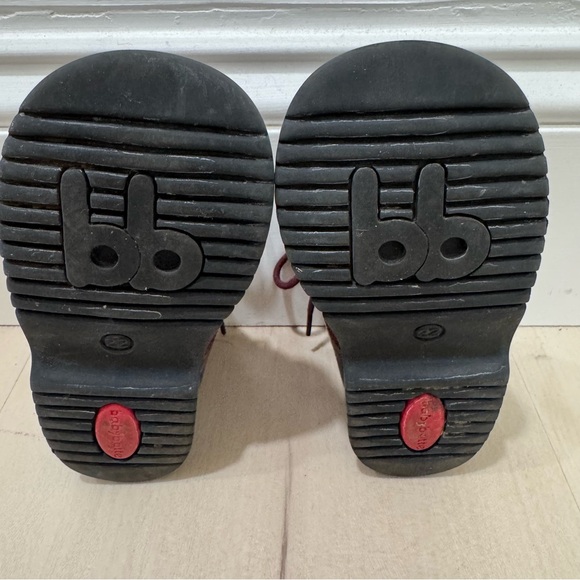 Babybotte Girl's Kids Toddler Boots Lace Up Maroon Plaid Size 22 EU Toddler 6 - Picture 9 of 11